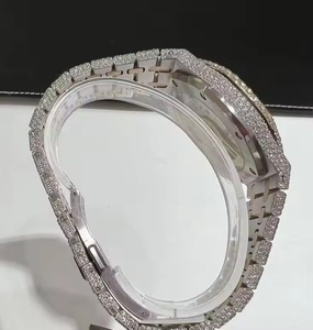 Reloj de Lujo para Mujer con Incrustaciones de Diamantes, Acero Inoxidable, Cuarzo Analógico, Visualización de Fecha, Caja Poligonal, Correa de Moda, 42mm - Product Image 6