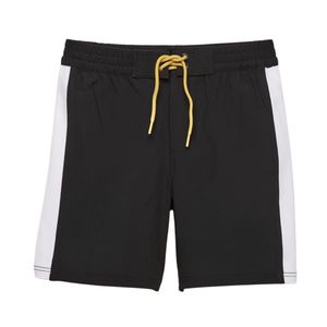 Shorts de bain floraux tropicaux foncés pour hommes, séchage rapide, avec logo personnalisé, vêtements de plage professionnels, maillots de bain - Product Image 5