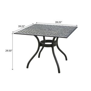 Table d'extérieur carrée Cayman Arch Mesh I 39 pouces - Product Image 5