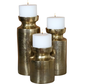 Bougeoir d'église baroque en métal plaqué or support en aluminium pour la maison et le mariage élégant décor de pièce maîtresse de Noël - Product Image 4