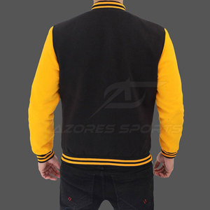 Blouson universitaire homme – Hiver, style athlétique classique et tendance, coupe ajustée, respirant, séchage rapide, écoresponsable, décontracté, manches longues, fermeture frontale - Product Image 3