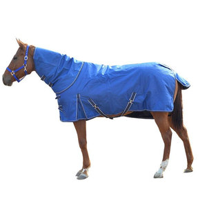 Couverture de cheval rose imperméable, respirante, réversible, à séchage rapide, avec couvre-cou, fermeture Velcro intégrale, pour l'équitation - Product Image 3