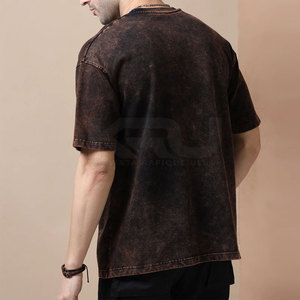 T-shirt tricoté délavé pour homme, confortable au quotidien, en coton doux, respirant, écologique, séchage rapide, mode estivale, manches courtes - Product Image 2