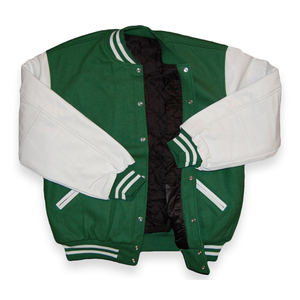 Stonefield Manufacturing Geometric Patchwork Stand Collar Varsity <b>Jacket</b>-100% Wool Hooded <b>Waterproof</b> Streetwear <b>Winter</b> Outerwear - Product Image 3