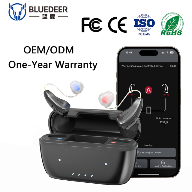 Factory Directly Digital RIC Rechargeable Noise Reduction Hearing Aids with for Wireless Perfected Ergonomics Designed