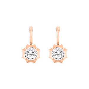 Pendientes de Aro Redondos con Diamantes de Laboratorio, Corte Georgiano, Estilo Vintage, Pendientes de Aro con Diamantes, Pendientes de Novia Dorados - Product Image 5