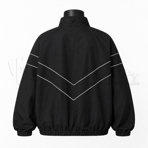 Veste coupe-vent en nylon personnalisée, veste de sport légère, vêtements de sport de rue, vêtements d'extérieur coupe-vent, fabricant OEM ODM en gros - Product Image 2