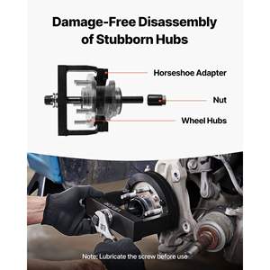 Master Auto Repair <b>Tool</b> Kit Wheel Hub Bearing Remover Installer for Front-Wheel Drive <b>Vehicles</b> Easy Bearing Swaps No Press - Product Image 4