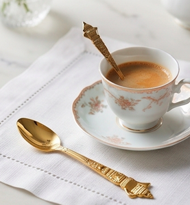 Elegant <b>Gold</b> Plated Teaspoons Set With <b>Ornate</b> Handles High <b>Mirror</b> Polish Dishwasher Safe Flatware For Wedding Occasions - Product Image 3