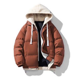 Chaqueta Bomber con Logotipo Personalizado, Ropa de Calle de Invierno, Media Cremallera, Transpirable, Impermeable, Ecológica, Tejido de Punto Grueso, Forro de Poliéster - Product Image 3