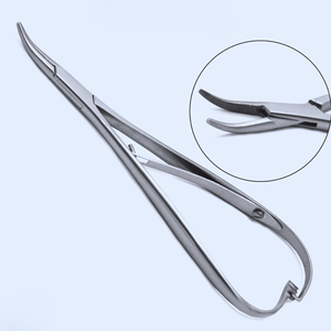 Portaagujas Mathieu para suturas quirúrgicas, instrumento de acero inoxidable para sujetar y guiar agujas - Product Image 6