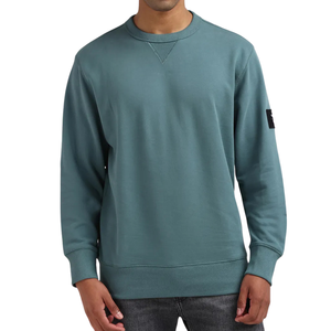 Ribbed Knitted Sweatshirt Women Crewneck Soft Polyester/Acrylic <b>Blend</b> Casual Regular Fit Long Sleeve Winter Medium-Heavyweight - Product Image 1