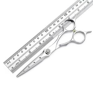 Ciseaux professionnels pour la coupe des cheveux, acier inoxydable 440C, lame tranchante, manche long, pour droitiers - Product Image 5
