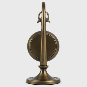 Antique Brass Hanging <b>Desk</b> <b>Clock</b> Vintage Roman Numeral Tabletop Timepiece Classic Decorative <b>Clock</b> for Home & Office - Product Image 4