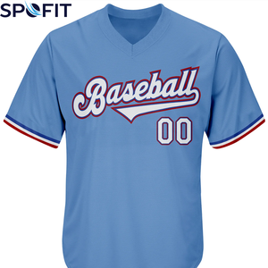 Última Llegada: Camiseta de Béisbol con Cuello en V, Uniforme Deportivo para Béisbol, Camiseta de Manga Corta con Cuello en V y Diseño de Sublimación Personalizado - Product Image 3