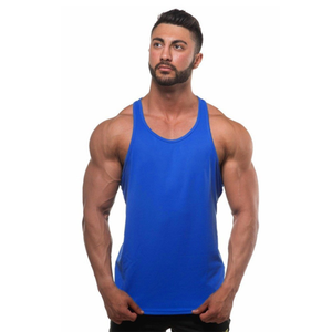 Wholesale Customizable Casual Breathable Quick Dry Cotton <b>Mens</b> Blank Solid Tank Tops - Product Image 4