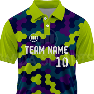 เสื้อคริกเก็ตขายดีที่สุด เสื้อแบบกำหนดเองสำหรับสโมสร ระบายอากาศได้ดี แห้งเร็ว เป็นมิตรกับสิ่งแวดล้อม โพลีเอสเตอร์ 100% พิมพ์ลายแบบซับลิเมชั่น สำหรับผู้ชาย - Product Image 4