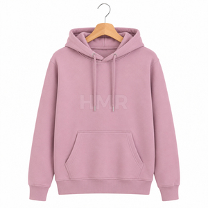 เสื้อฮู้ดโอเวอร์ไซส์ HMR Sorority Sisterhood สีพื้น ผ้าฟลีซคอตตอน มีกระเป๋า ความยาวปกติ - Product Image 5