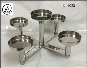 9 Head 100 Cm Foldable Copper <b>Silver</b> Metal Candelabras Multihued Handmade Eco-Friendly Durable Heat Resistant Wedding Christmas - Product Image 5