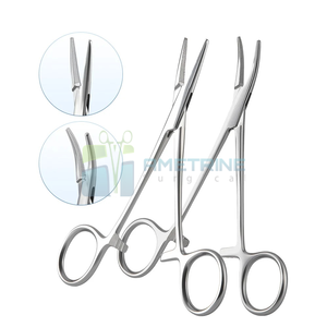 Pinzas Hemostáticas Quirúrgicas Manuales de Acero Inoxidable AMETRINE SURGICAL, Pinzas de Pesca con Puntas Curvas y Rectas, Modelo APC-36 - Product Image 3