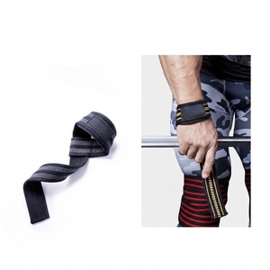 GAPE SPORTS Lifting Straps Black Red Polyester Nylon High Stretch Anti-Slip for Closure Weightlifting <b>Strength</b> <b>Training</b> - Product Image 2