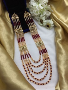 Pakistani/Indian Bridal Mala Zinc Alloy <b>Beads</b> Chokers Trendy Wedding Jewelry <b>Set</b> New Design for Women - Product Image 2