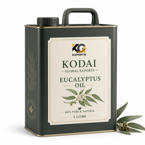 Huile d'eucalyptus Kodai 100% pure, naturelle et essentielle pour les soins de la peau et l'aromathérapie - Product Image 1
