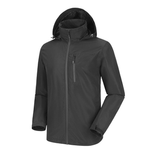 Veste softshell à capuche unisexe orange, résistante à l'eau, coupe-vent, respirante, manches longues, pour la randonnée et les activités de plein air, coupe classique, taille normale - Product Image 4