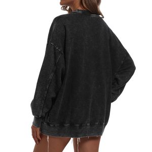 Women Oversized <b>Mock</b> <b>neck</b> Pullover Sweatshirt Loose Fit Casual <b>Top</b> Relaxed Daily Solid Front Long Autumn - Product Image 4