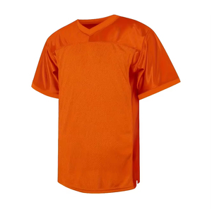 เสื้อฟุตบอลอเมริกันดีไซน์ล่าสุด แบบใหม่ 100% โพลีเอสเตอร์ แห้งเร็ว ระบายอากาศได้ดี รับสกรีนชื่อทีม ขายส่ง - Product Image 1