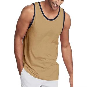 Camiseta sin Mangas para Hombre de Primera Calidad, Corte Regular, Transpirable, Tejida, Informal, para Gimnasio y Fitness, 100% Algodón, Cuello Redondo - Product Image 1