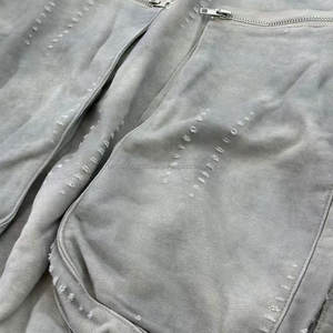 Haute Qualité Vintage Tie Dye DItressed Hoodie Coton Logo Personnalisé Streetwear Poids Lourd 100% coton Pull Hommes Hoodies - Product Image 5