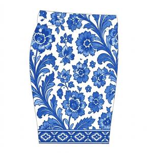 Blue Floral Print <b>Women's</b> Polyester Winter <b>Swim</b> <b>Shorts</b> Casual Wear - Product Image 4