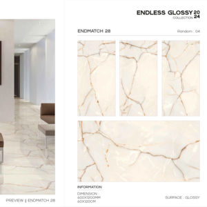 Baldosa de Porcelana Brillante de Diseño, Formato Grande 600x1200, Superficie Pulida Premium, para Paredes y Pisos, Uso en Interiores y Exteriores - Product Image 1