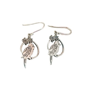 Hermoso diseño de loro, pendientes de plata lisa de Ley 925, joyería única, venta al por mayor en línea, pendientes bonitos de Plata de Ley 925 - Product Image 1