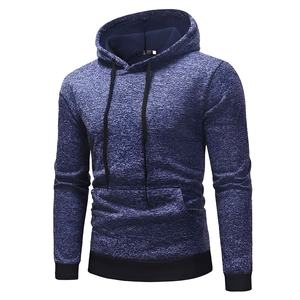 Men's 100% Cotton Pullover Hoodies Sportswear with Customizable Logo Various Styles for Winter Solid Pattern Fleece Hoodies - Product Image 3