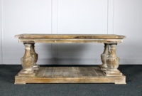 Table basse réglable en bois de manguier massif et chêne indien, style antique vieilli, pour salon et mobilier de maison