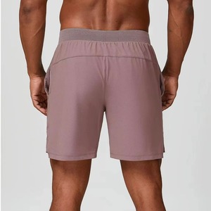Pantalones Cortos Deportivos de Compresión para Hombre, de Lana, Color Sólido, para Gimnasio, Entrenamiento, Running y Deportes, Venta al Por Mayor Personalizada - Product Image 5