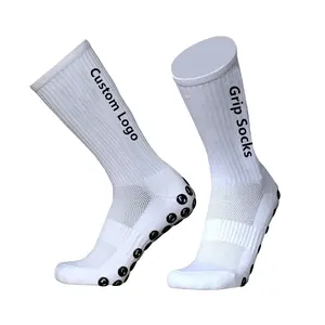 Factory Hot item Anti Slip Men Compression Football Socks Custom Unisex Grip Crew Soccer Sport Sock