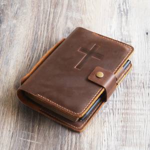 Estuche para Biblia de Cuero Genuino Premium al por Mayor, Cubierta para Libros Cristianos, Fabricante OEM, Reventa FBA - Product Image 5
