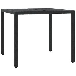 Juego de Comedor para Jardín en Negro y Blanco Crema para Patio, Muebles de Exterior - Product Image 4
