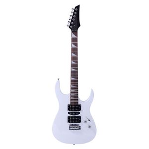Chitarra Acustica Elettrica 170 per Principianti con Pickup HSH, Borsa, Tracolla, Paddle, Cavo, Chiave, Strumenti - Bianca - Product Image 3
