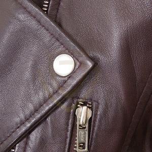 แจ็คเก็ตหนังผู้หญิงคุณภาพสูงขายส่ง แจ็คเก็ตหนังมอเตอร์ไซค์สำหรับผู้หญิงแบบเย็บติดกัน ระบายอากาศได้ดี เหมาะสำหรับฤดูหนาว - Product Image 5