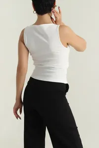 Débardeur femme design mode, débardeur personnalisé sur mesure pour femme, débardeur femme avec logo personnalisé - Product Image 3