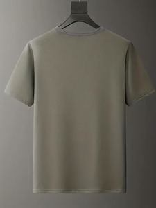 เสื้อยืดผู้ชายผ้าฝ้ายพิมพ์ลายม้า แขนสั้น คอกลม สวมใส่สบาย ทรงปกติ ผ้าเจอร์ซีย์ระบายอากาศได้ดี - Product Image 2