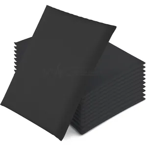 7x 9英寸填充信封袋黑色送货袋，用于礼品包装和运输
