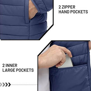 Veste matelassée chaude pour homme, coupe-vent, hydrofuge, isolante, pour le ski, la randonnée, le camping, approvisionnement en gros, personnalisation OEM - Product Image 4