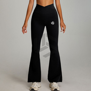 Women's Gym <b>Tights</b> with Scrunch Butt Fitness High Waist Yoga Pants Solid <b>Pattern</b> High-Legged Yoga Clothes with Pocket - Product Image 1