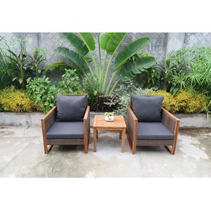 Table basse de style farmhouse moderne, idéale pour les hôtels, couleur et logo personnalisables, bois massif de haute qualité, confortable pour les invités - Product Image 5