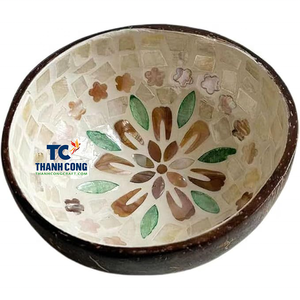 Cheap Mother of Pearl NATURAL <b>SHELL</b> BOWL Vietnam Factory Low MOQ <b>Shell</b> Inlay Bowl Souvenir Gift Wholesale Bulk Discount - Product Image 1